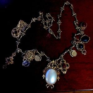 Very ornate DKNY costume jewelry necklace nice!